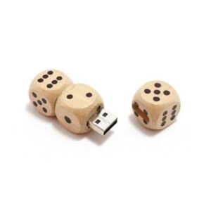 GFY1005 Dice Wooden Flash Drive