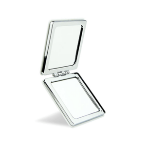 Giftsdepot - Compact Mirror, White Color, Logo Printing, Malaysia