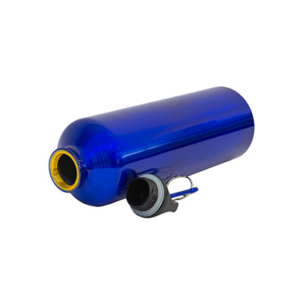 Giftsdepot - Alpine Aluminium Bottle, Red & Blue Color, Open Lid, Malaysia