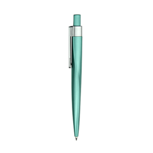 Giftsdepot-Toronto-Plastic-Ball-Pen-view-main-turquoise toronto plastic ball pen in turquoise with chrome clip and push top