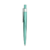 toronto plastic ball pen in turquoise with chrome clip and push top