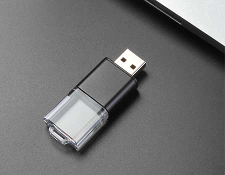 GFY1069 Crystal with LED Flash Drive