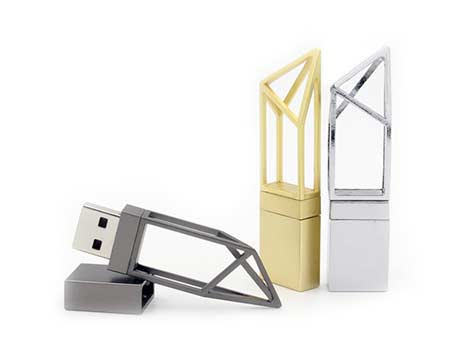 GFY1075 Metal Hollow Style Flash Drive