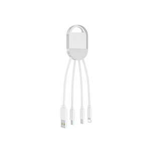 Giftsdepot 3 In 1 Fast Charge Cable View Main GTT1004 Acrylic 3 in 1 Fast Charge Cable (LED logo)