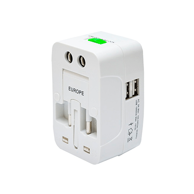 Giftsdepot Easy Travel Adapter With 2 USB View GMG1006 Easy Travel Adapter with 2 USB