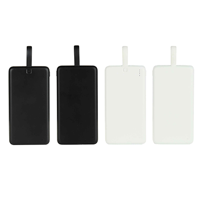 Giftsdepot Pablo Li Polymer Power Bank View All Colour Black White GIH1167 Pablo Li-Polymer Power Bank (10000mAh)