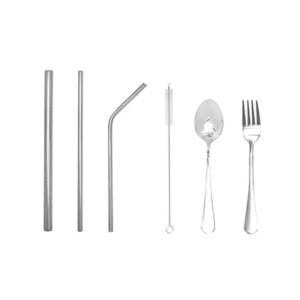 GMG1047 Stainless Steel Cutlery and Straw Set