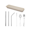 GMG1047 Stainless Steel Cutlery and Straw Set