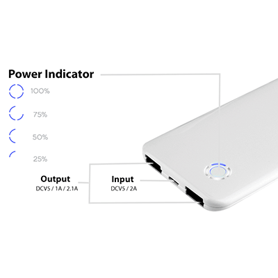 Giftsdepot Tony Li Polymer Power Bank View GIH1166 Tony Li-Polymer Power Bank (5000mAh)
