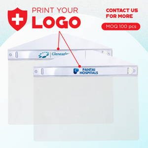 Giftsdepot - Covid-19 Kit, Face Shield, White Color, Logo Printing, Malaysia
