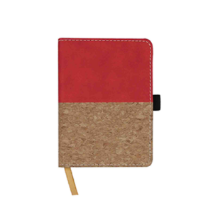 Giftsdepot-Sepia-Pocket-Notebook-view-main Giftsdepot - Sepia Pocket Notebook 2021, Pocket size, PU & Cork, Red Color, Malaysia