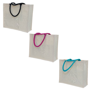 Giftsdepot - Brilliant Canvas Bag, Black-Handle, All Colors, Malaysia