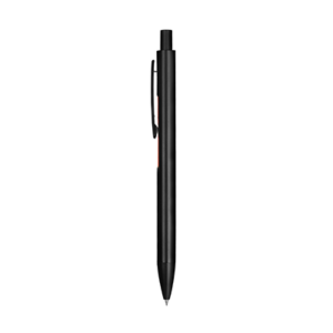 freeliner metal gel pen in black aluminium body with click top