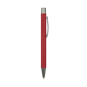 kylo metal ball pen in red with aluminium clip and slim modern design