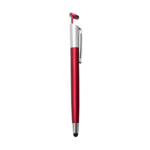 multi 3 in 1 plastic stylus ball pen with smartphone stand
