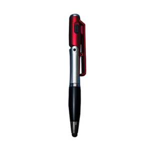 Giftsdepot-Multi-4-in-1-Plastic-Ball-Pen-view-main multi 4 in 1 plastic ball pen with stylus and LED light