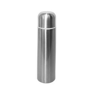 vonda vacuum flask with silver stainless steel finish