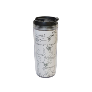 you mug two with transparent body and custom printed design