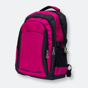 multi-pocket organizer backpack front view