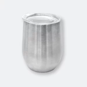 ace stainless steel auto tumbler with clear lid and modern metallic finish