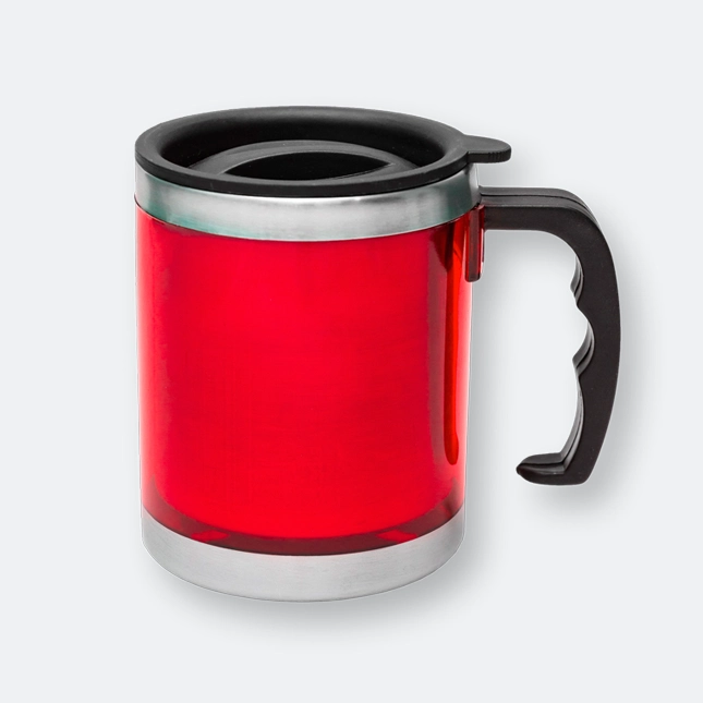 GMG1002_Mobile_Stainless_Steel_Auto_Mug_(450ml)_RED GMG1002 Mobile Stainless Steel Auto Mug (450ml)