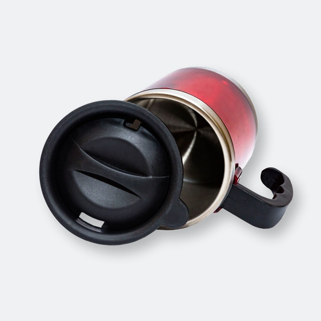 GMG1002_Mobile_Stainless_Steel_Auto_Mug_(450ml)_RED_OPEN GMG1002 Mobile Stainless Steel Auto Mug (450ml)
