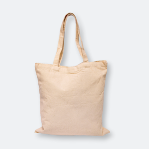 canvas bag with long handles and plain design for printing