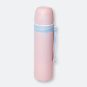 tinkle stainless steel flask in pastel pink and blue tones