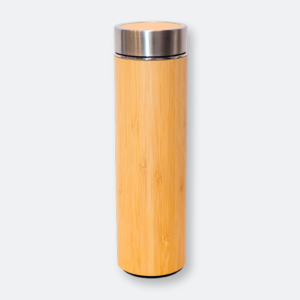 froppo stainless steel flask with bamboo tone and 500ml capacity