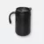 wushlo stainless steel mug in black with curved handle