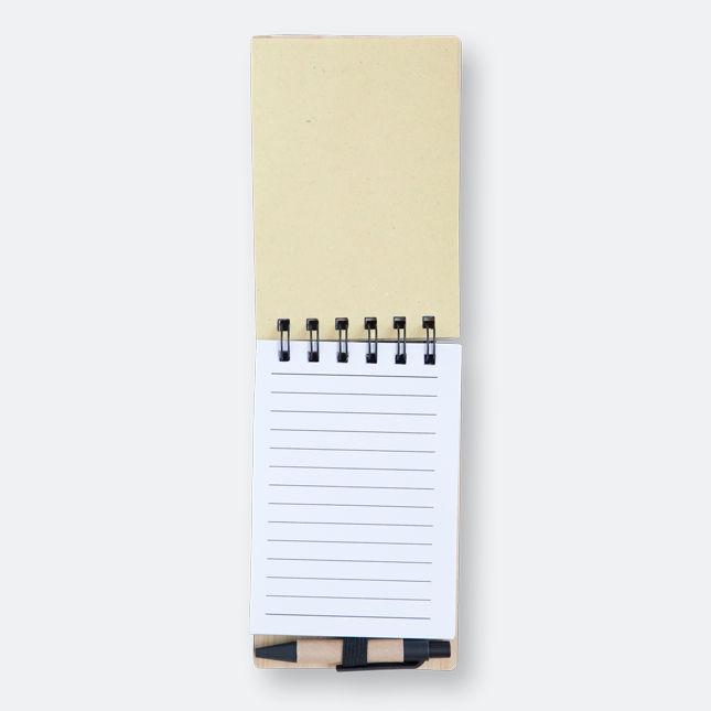 GMG1028_Eco_Notepad_with_Pen_(Bamboo_Cover)_Open_View GMG1028 Eco Notepad with Pen (Bamboo Cover)
