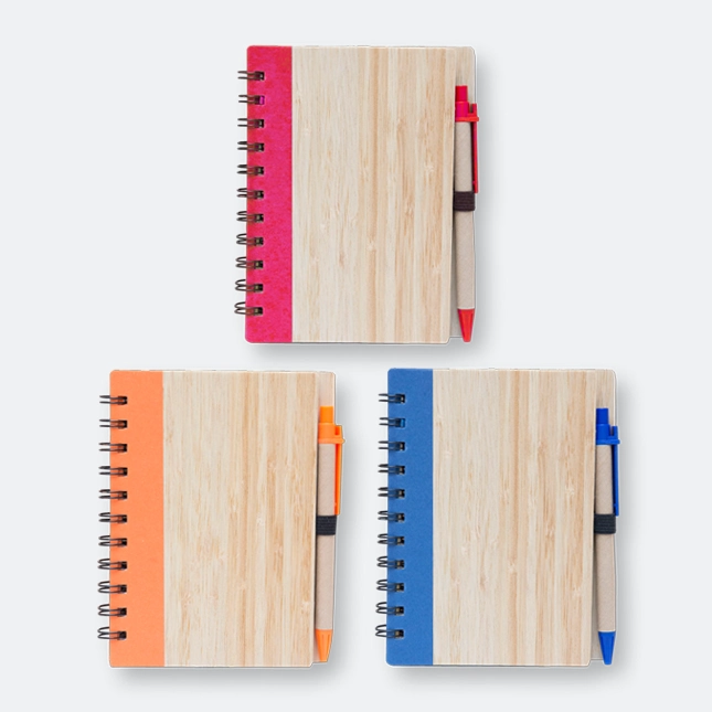 GMG1029 Eco Notebook with Pen (bamboo cover)