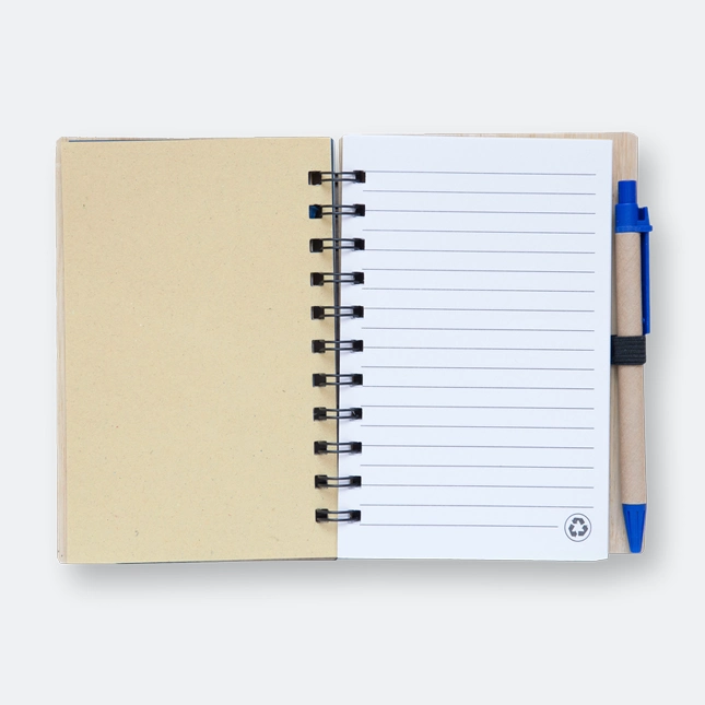 GMG1029 Eco Notebook with Pen (bamboo cover)