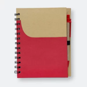 GMG1053_Branch_Eco_Notepad_with_Pen_Red GMG1053 Branch Eco Notepad with Pen
