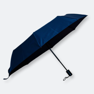 foldable auto umbrella in navy for rain protection
