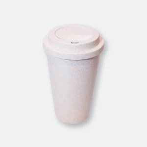 whifflo mug made of wheat fiber with secure lid and eco design