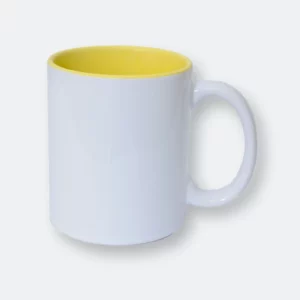 zimblo colourful mug with vibrant inner color and coated ceramic