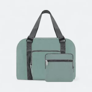 briko foldable duffle bag in soft weave for travel and daily carry