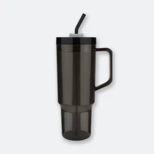plenti big drink tumbler with handle and bpa free straw