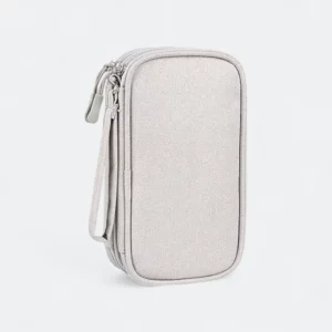 uniko travel gadget organizer pouch 2 light grey tech storage