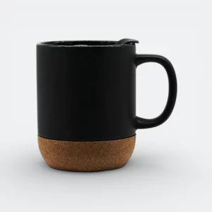 GMG2146_CorkBase_Ceramic_Mug_Black GMG2146 CorkBase Ceramic Mug (400ml)