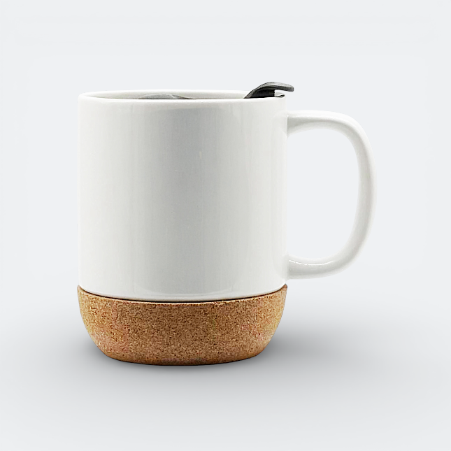 GMG2146_CorkBase_Ceramic_Mug_White GMG2146 CorkBase Ceramic Mug (400ml)