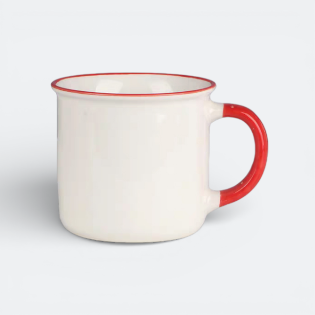 GMG2149_Colour Rim_Ceramic_Mug_Red GMG2149 Colour Rim Ceramic Mug (400ml)