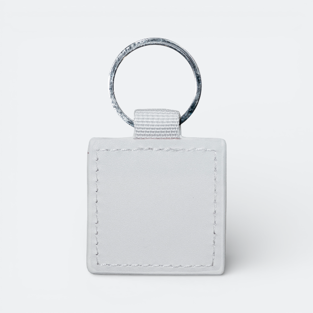 GMG3020_Wink_ PU_Keychain_ (Square)_White GMG3020 Wink PU Keychain (Square)