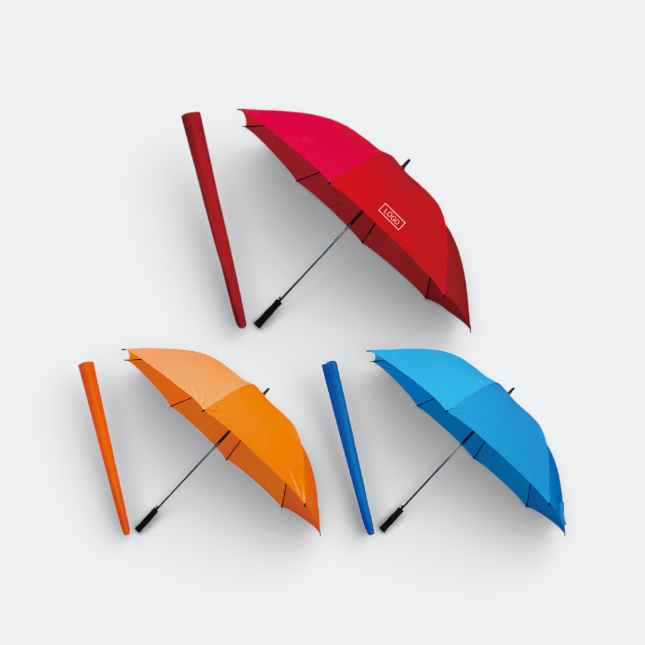 GMG4008_30_inchColoured_Golf_Umbrella_With_Pouch_All_Colors GMG4008 Coloured Golf Umbrella With Pouch 30"