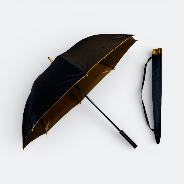 GMG4017_27_inchWubzy_Golden_Black_umbrella_Black GMG4017 Wubzy Golden Black umbrella 27"